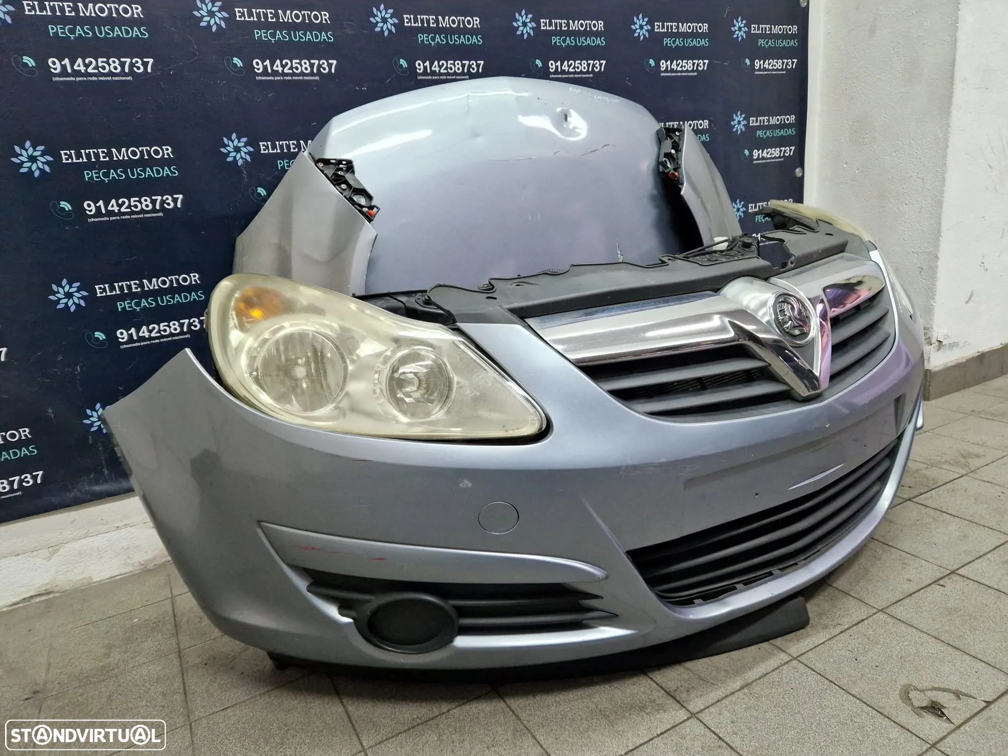Frente completa usada OPEL CORSA D capot parachoques oticas guardalamas 1.3 CDTI - 1
