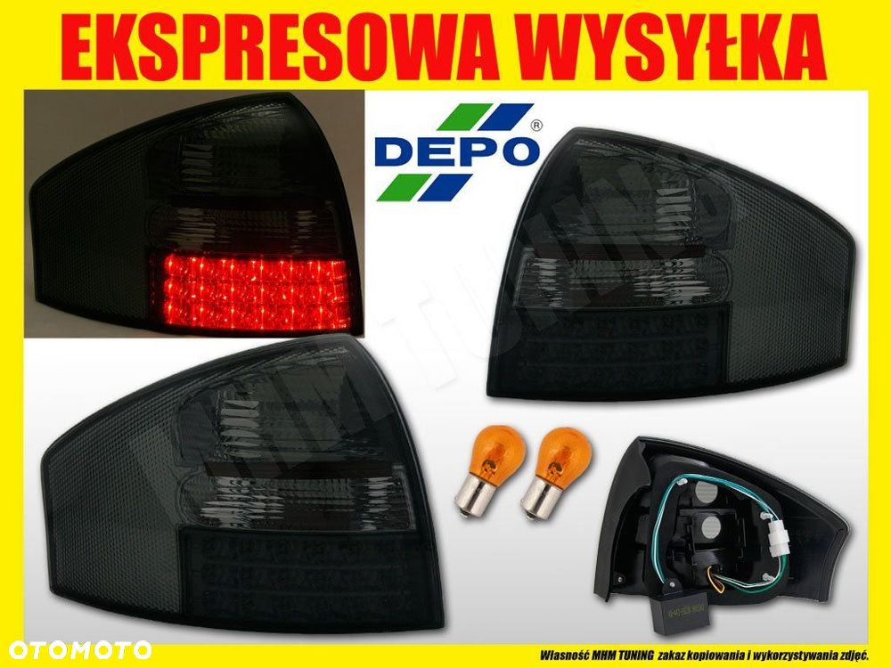 LAMPA TYL KPL SMOKE LED DIODY AUDI A6 C5 4B0 SEDAN - 2