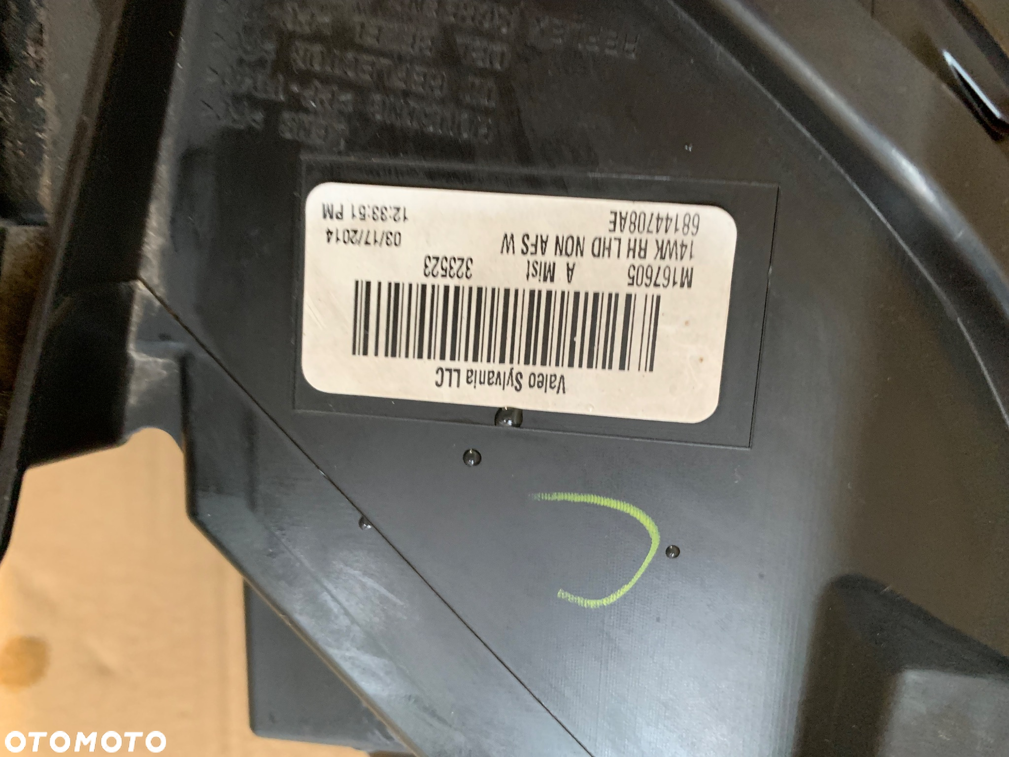 Jeep Grand Cherokee WK2 Lampa Przód Przednia Prawa Lewa Bi-xenon 68144708AE Valeo 68144709AE - 4