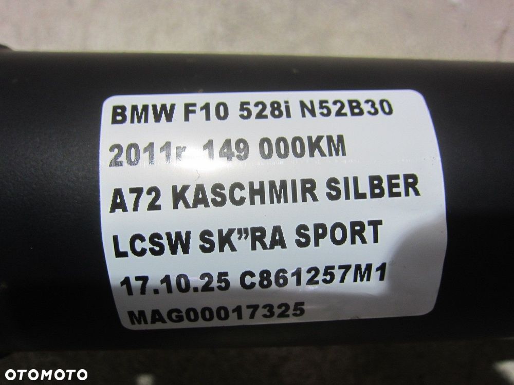 BMW F10 F11 528I N52 N52B30 WAŁ NAPĘDOWY 26107563126 7563126 ORYGINAŁ BMW - 11