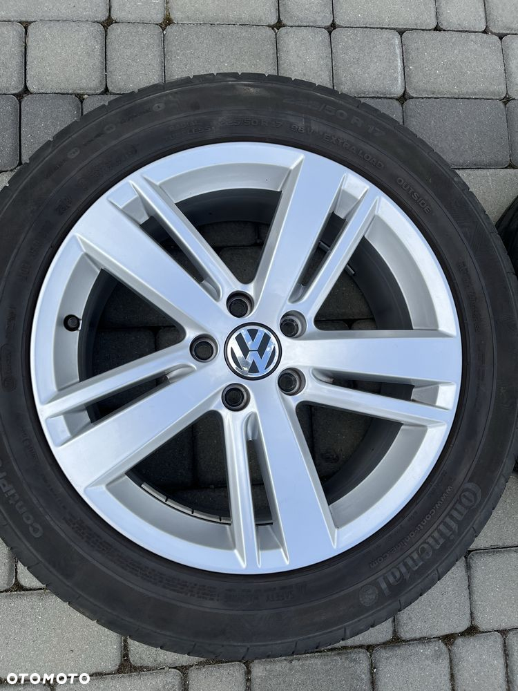 Alufelgi 5x112 17 cali Vw Passat Sharan Golf Jetta opony 225/50/17 - 3