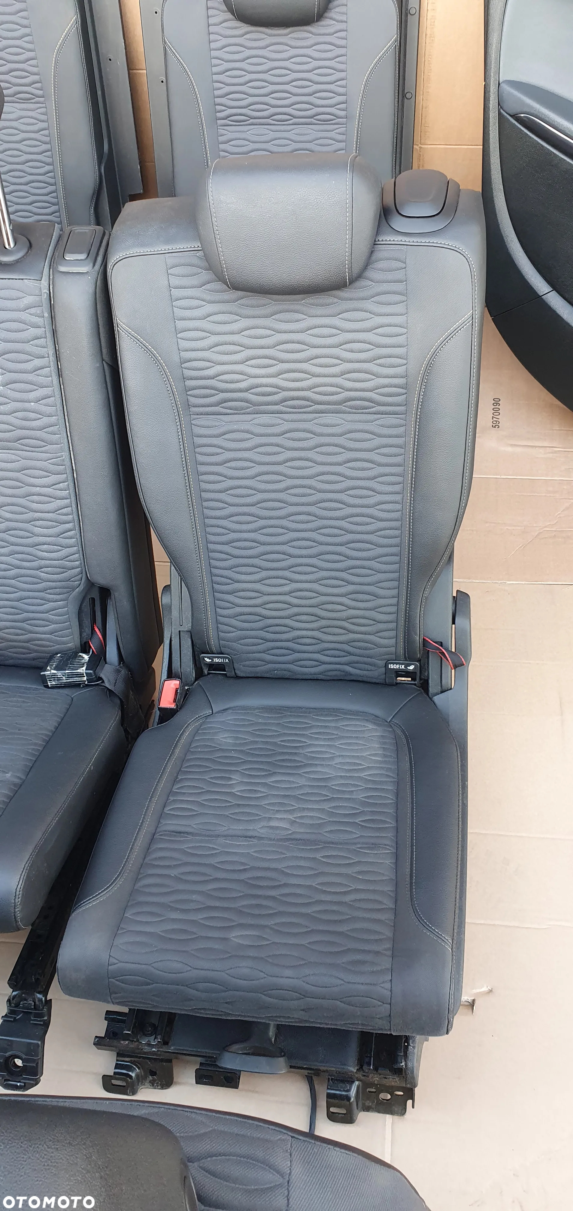 Fotele komplet kanapa pół skóra fotele boczki Opel Zafira C - 6