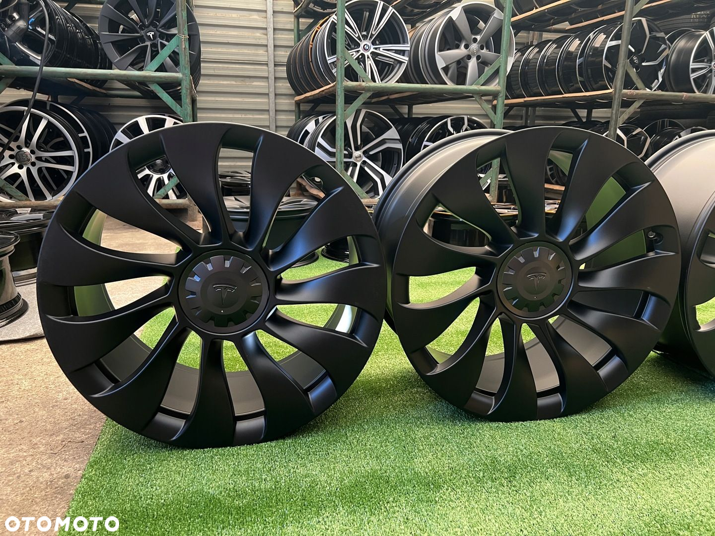 KOMPLET FELG FELGI TESLA MODEL Y PERFORMANCE 21 ET40 ET48 ORYGINALNE - 9