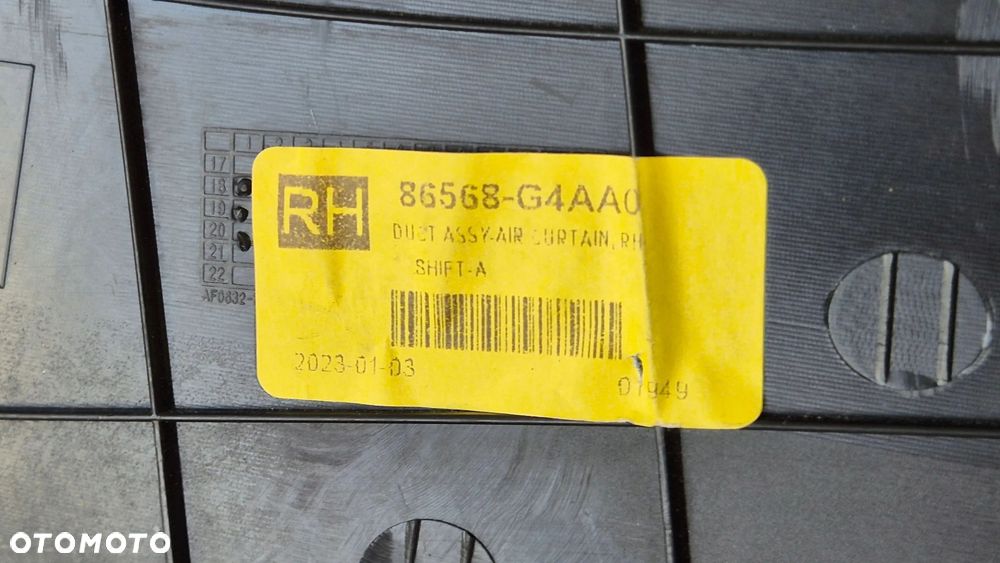 Kierownica powietrza Wlot PRAWA Hyundai i30 III Fastback 17- OE 86568-G4AA0 - 10