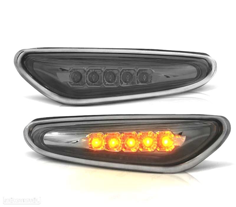 PISCAS LATERAIS LED BMW E46 E60 E83 ESCURECIDO - 1