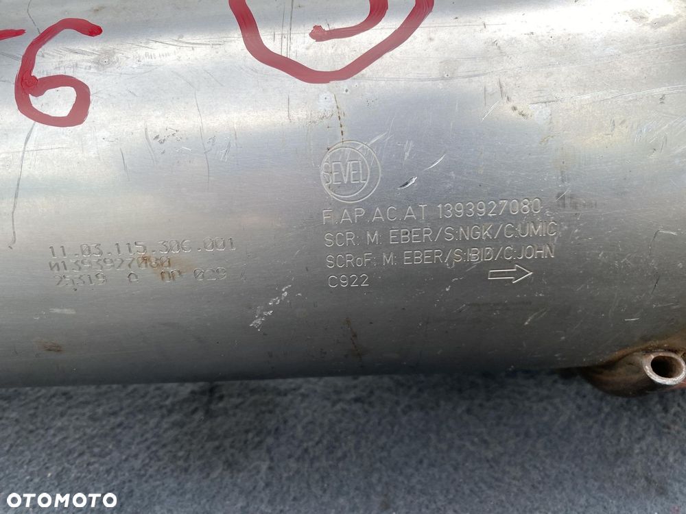 JUMPER BOXER MOVANO 2.2 EURO 6 19- FILTR CZĄSTEK STAŁYCH DPF 1393927080 - 2
