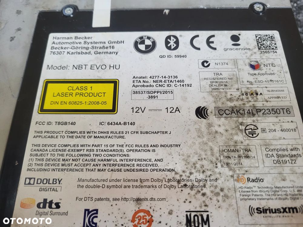Bmw f20 f30 f32 f36 nawigacja ID5 ID6 NBT EVO dotykowa - 3