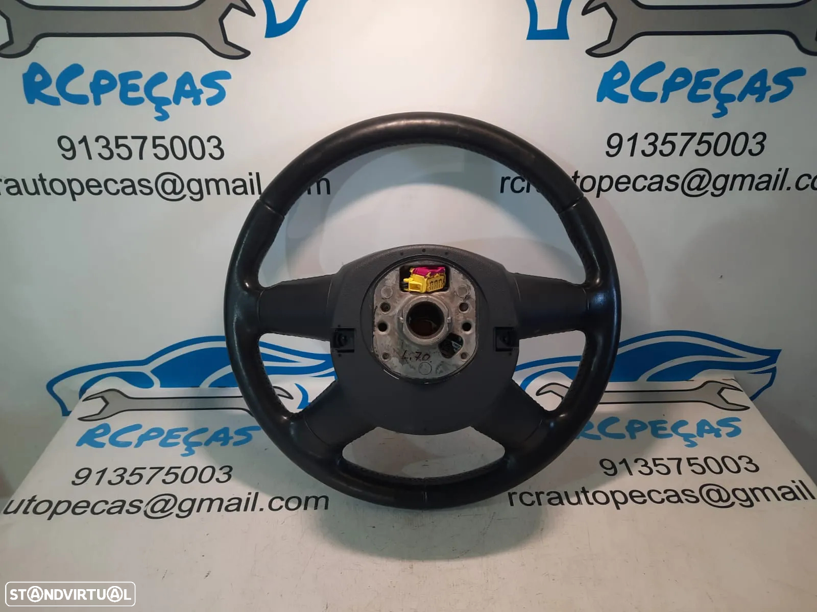 VOLANTE GUIADOR COMPLETO AUDI A6 C6 4F0419091AH 4F0419091 A3 8P A4 B8 A4 B7 A5 8T PELE AIRBAG COMANDOS MULTIFUNÇÕES CONTROLO - 9