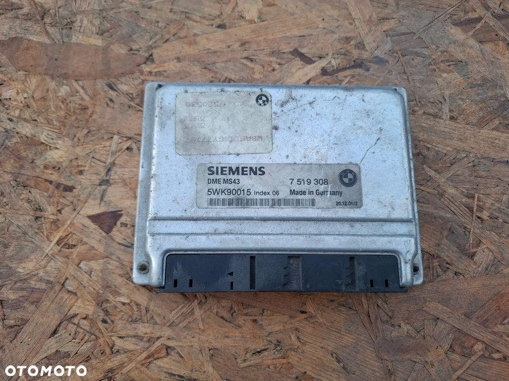 BMW E46 E39 E53 BENZYNA STEROWNIK SILNIKA 7519308 - 1