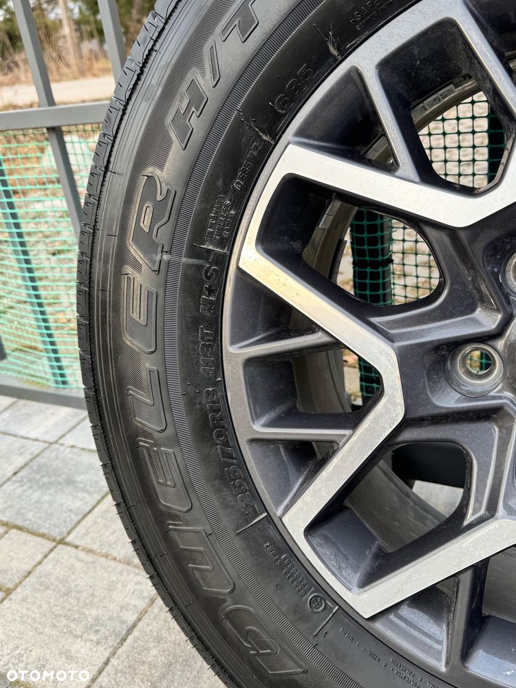 Zestaw 5 kół 18" do Jeep Wrangler + nowe letnie opony szosowe Bridgestone H/T 685 - 4