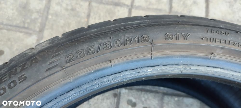OPONY LETNIE 235/35R19 91V BRIDGESTONE POTENZA S005 2x (4224) 6mm 2x( 5124) 4mm LATO KOMPLET 4 SZTUKI - 15