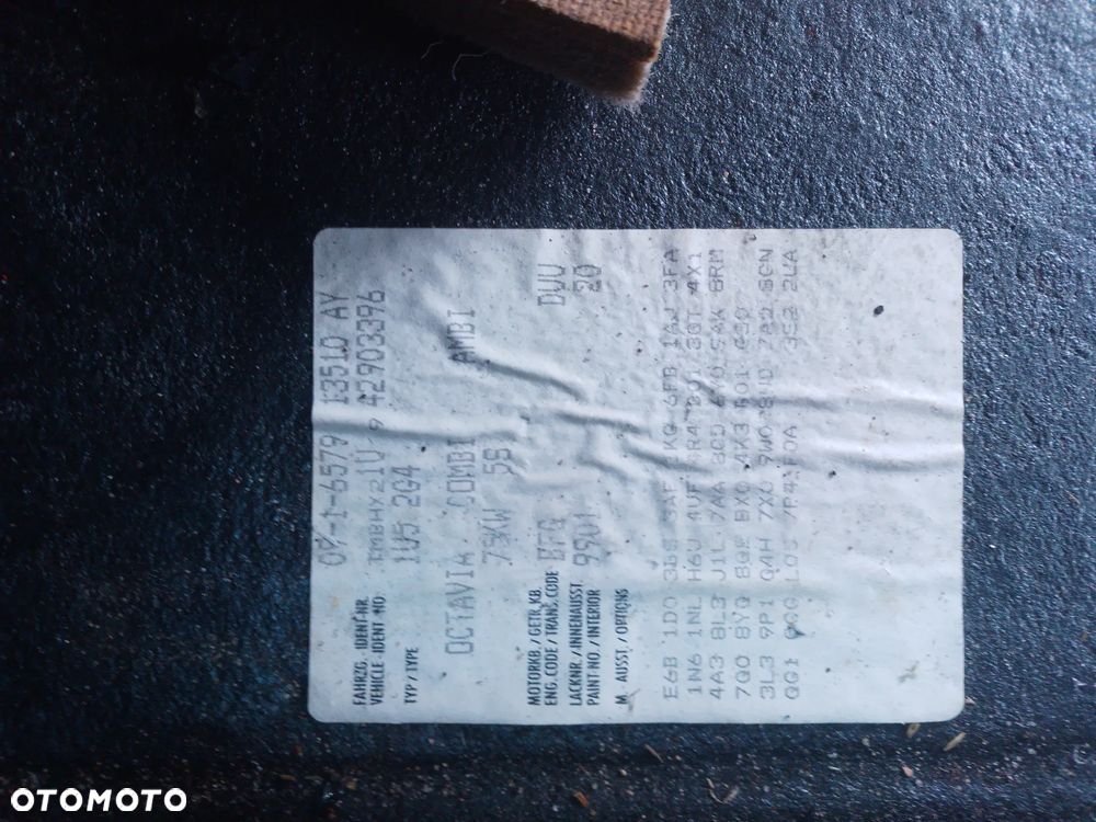 SKODA OCTAVIA I  00-10 1.6 BFQ     LUSTERKO WEWNĘTRZNE - 22