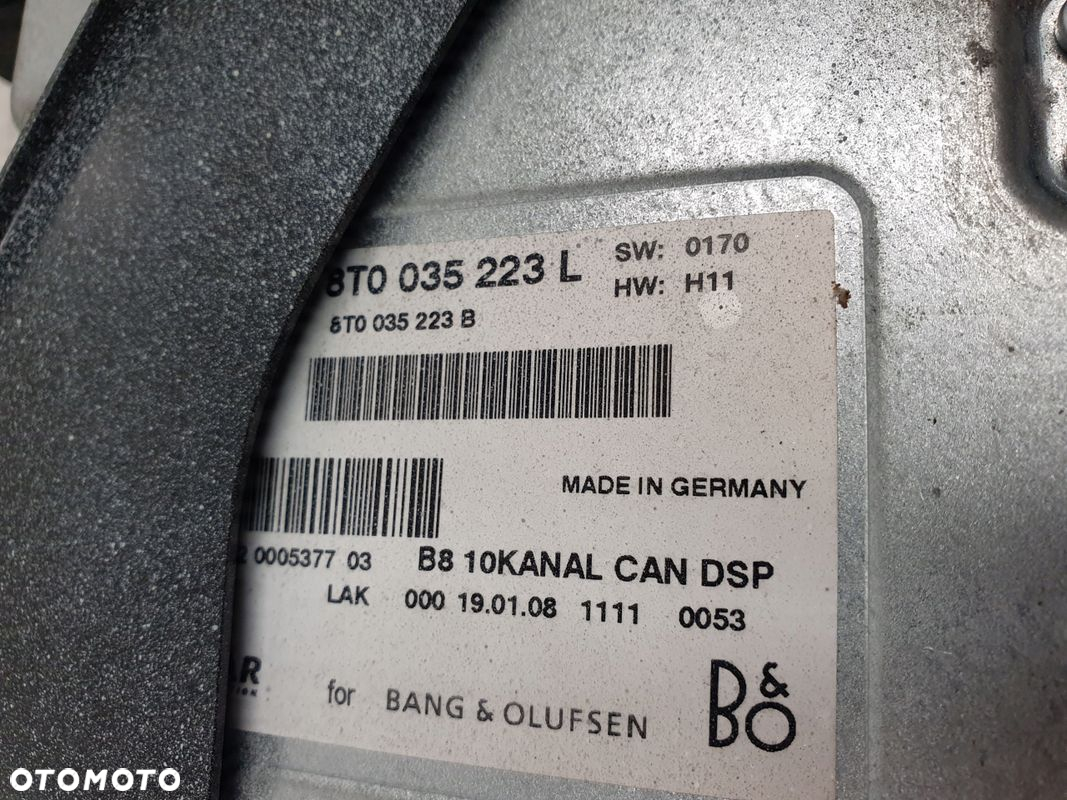 Audi A5 8T 07- 1.8 TFSI wzmacniacz Audio Bang&Olufsen - 4