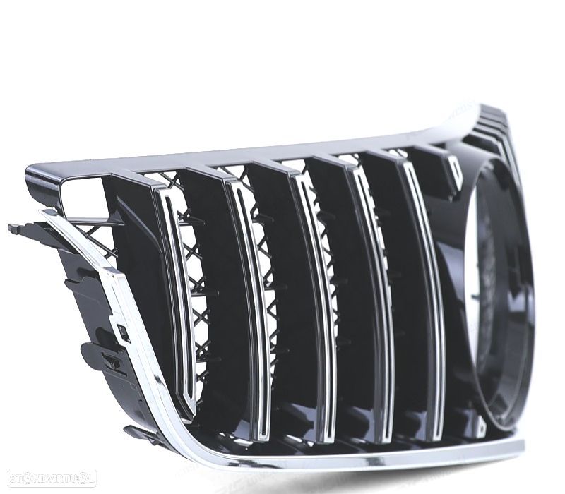 GRELHA FRONTAL MB E C207 A207 09-13 PRETO CROMADO LOOK GTR - 3