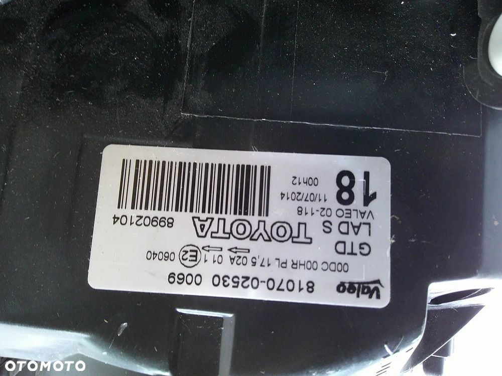 toyota auris 1 lampa przód lewa ksenon xenon przed lift  nowa przetwornica - 2