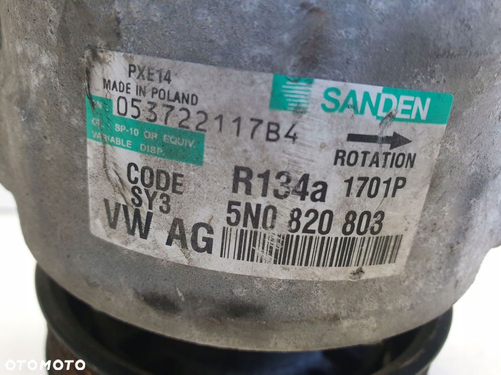 SPRĘŻARKA KLIMATYZACJI Audi A3 II 8P 1.9 TDI _ 5NO820803 - 2