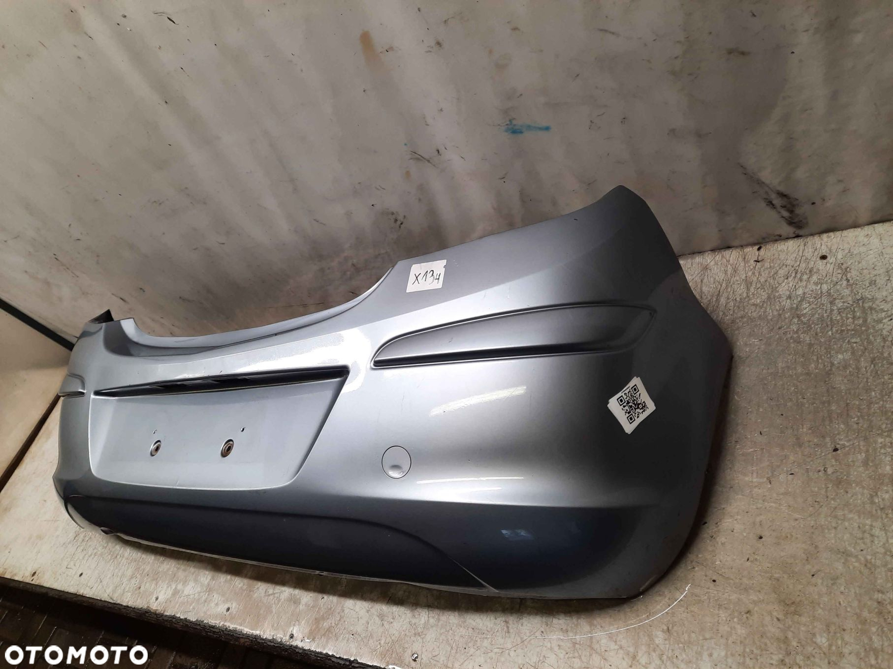 / ZDERZAK TYŁ TYLNY OPEL CORSA D Z163 SZARY 3D 3 DRZWI HB - 2