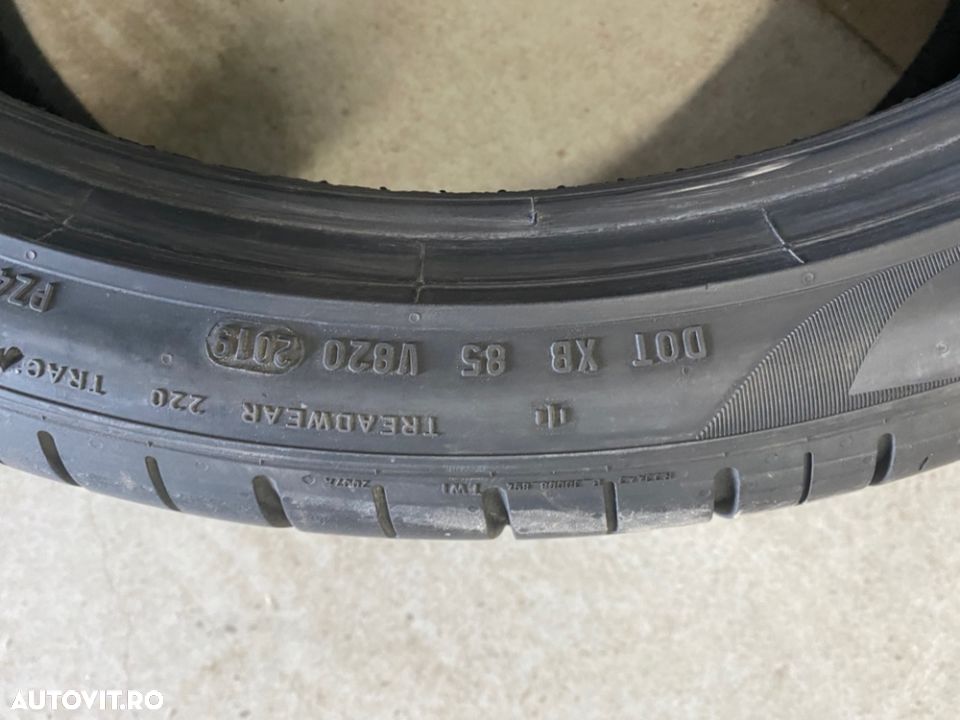 vand 4 anvelope 265/35/22 pirelli de vară la 6,5mm - 7