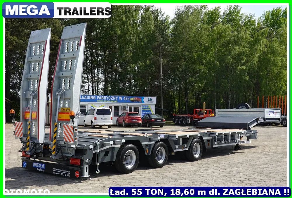 Mega Laweta 13,60 + wysuw 5,0 m., szer. 3,10 m,  ZAGŁĘBIANA, najazdy HYDRULICZNE OCYNK !!!
