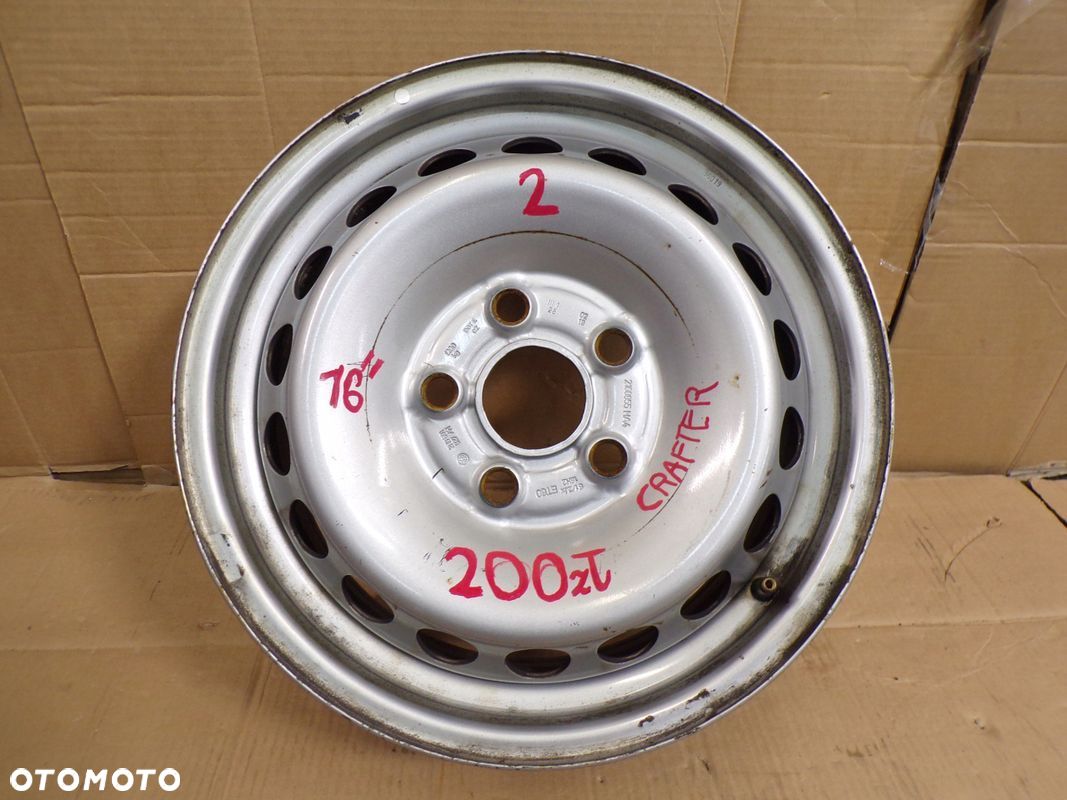 VW CRAFTER MAN 16- ORYGINALNA FELGA 16 " 2N0601027H - 1