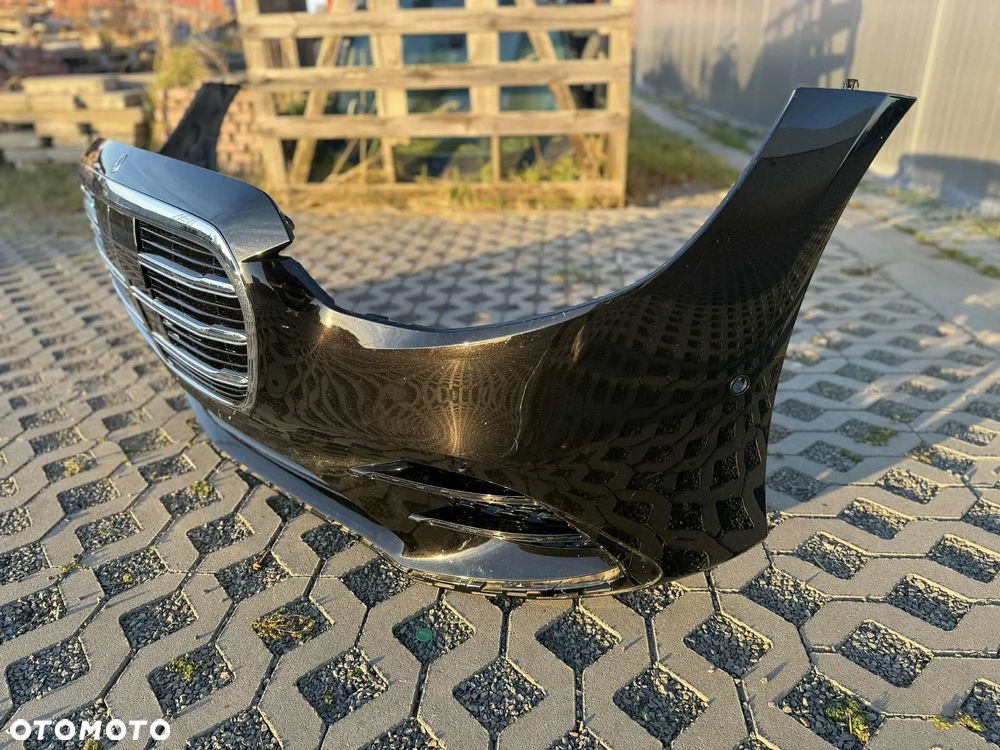 Mercedes Benz S Klasa W223 Zderzak Przód Przedni AMG 6xPDC 346 Onyx Black - 12