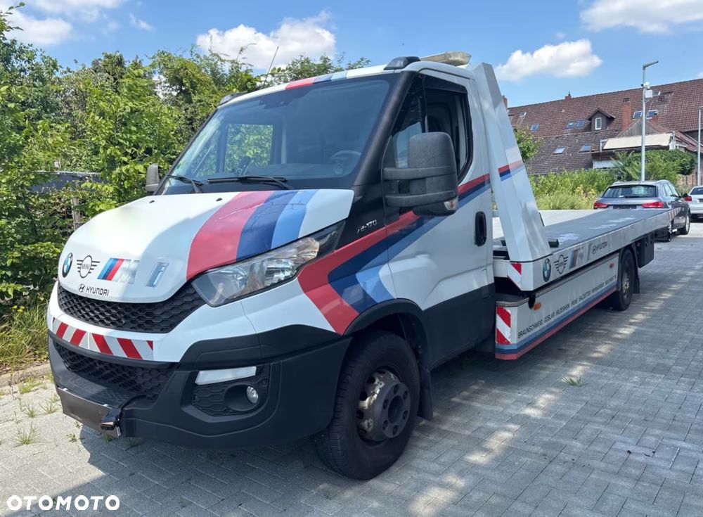 Iveco DAILY 70c17 72c17 Dmc 7200kg PLATFORMA płyta hydrauliczna najazd LAWETA  Digicross , RADIO, jeden właściciel z Niemiec - 1