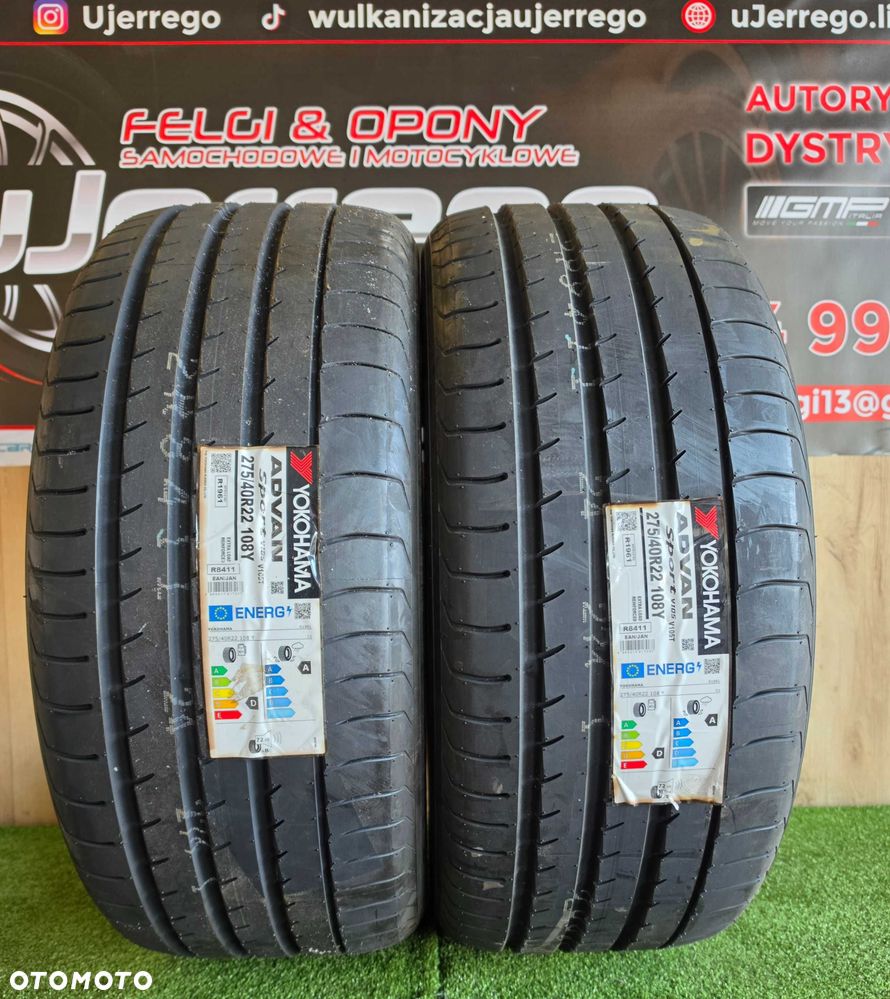 2x Opony Letnie YOKOHAMA ADVAN SPORT V105- 275/40/R22