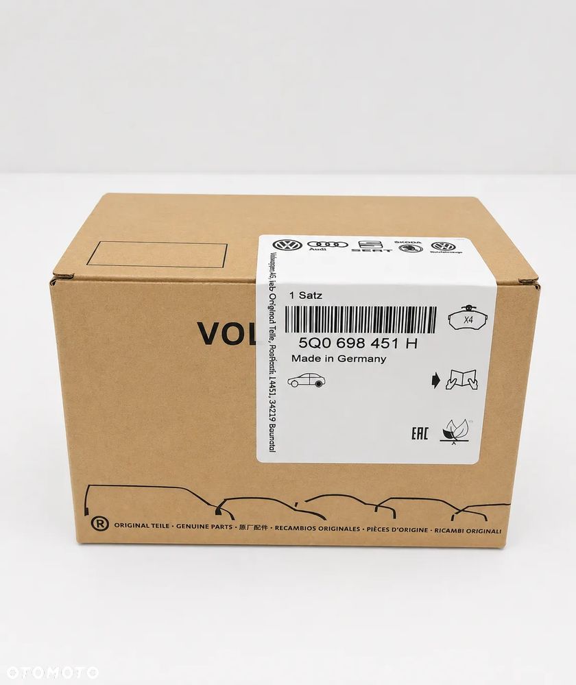 ORYGINALNE KLOCKI HAMULCOWE TYŁ VW GOLF VII OCTAVIA III 5Q0698451H OE - 1
