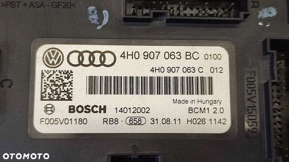 VW TOUAREG 7P 10-18R STEROWNIK MODUL KOMFORTU 4H0907063BC 4H0907063 BC - 3
