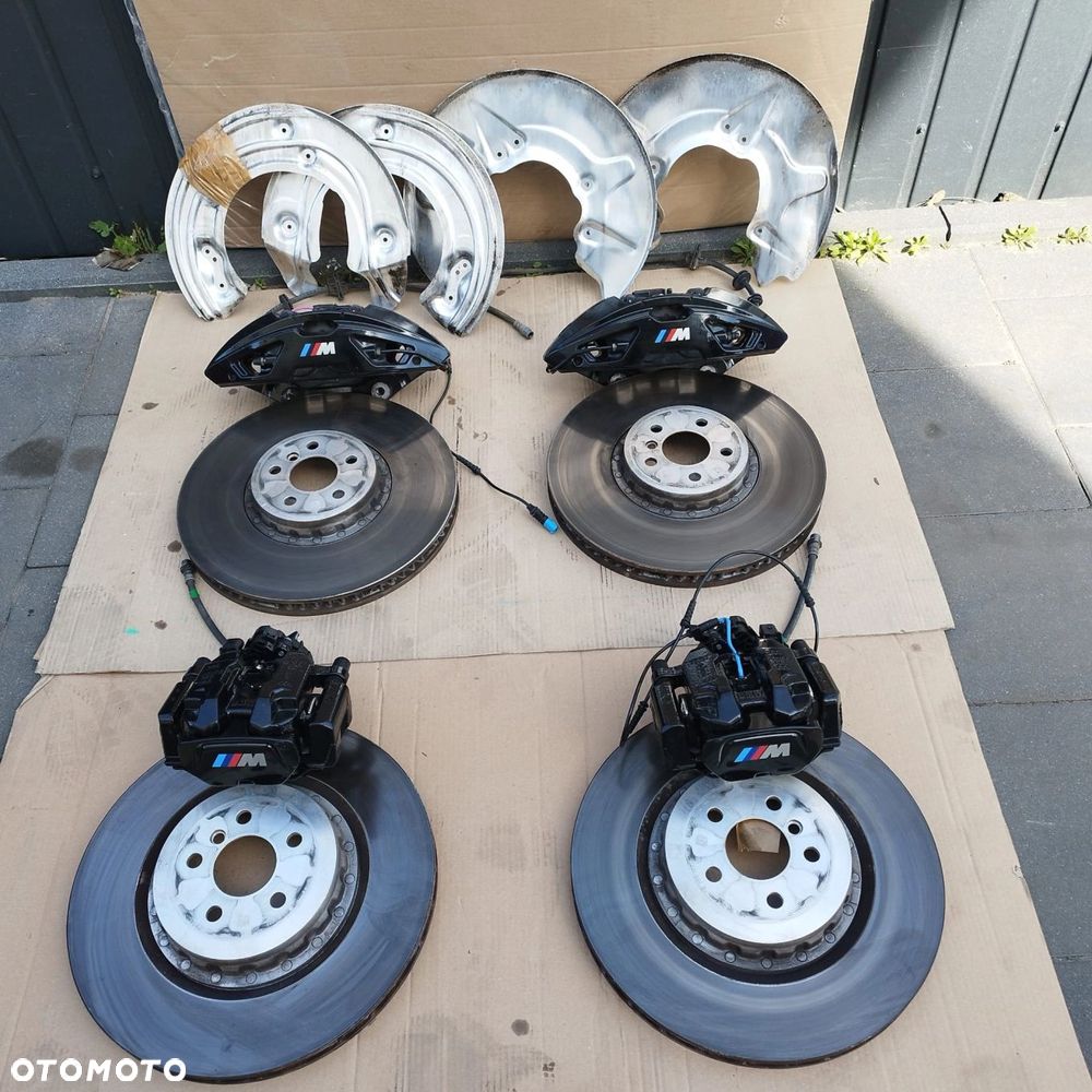 TARCZE KLOCKI ZACISKI OSŁONY KOMPLET M-PAKIET BMW 7 G70 i7 G70 395X36 - 14