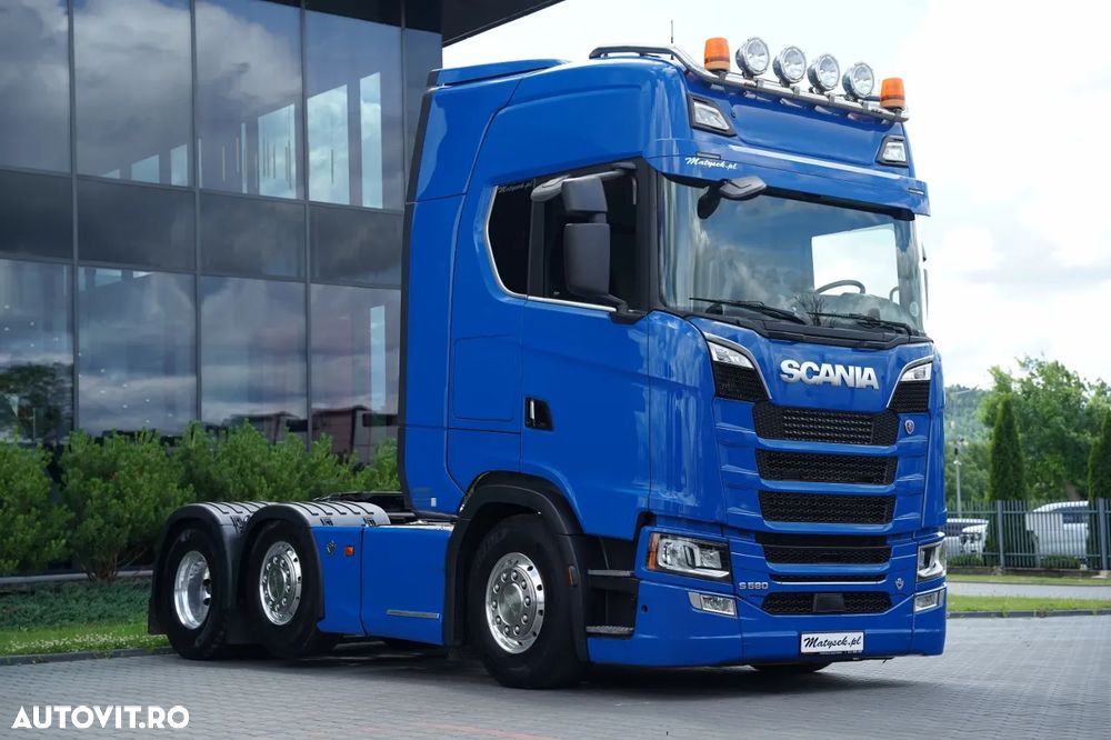 Scania S 580 / V8 / 6x2 / PUSHER / RETARDER / I-PARK COOL / FULL AIRMATIC / JANTE ALIAJ / EURO 6 / - 2