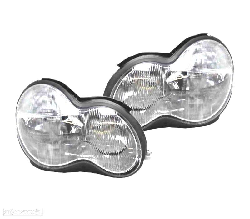 FARÓIS PARA MERCEDES CLASSE C W203 04-07 RESTYLING - 1