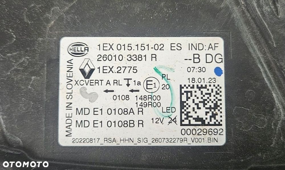 Grill atrapa Lampa Renault Austral 622563643R 622569840R 260103381R - 15