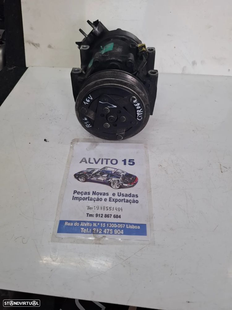 Compressor de ar condicionado / ac Peugeot - Citroen 1.6 HDI  16 válvulas referência: 9645440480 - 2