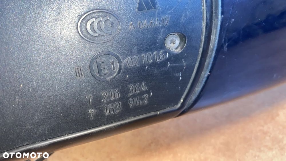 LUSTERKO LUSTRO PRAWE PRAWY PRZÓD BMW 5 F10 5-PIN F01534049931P - 8