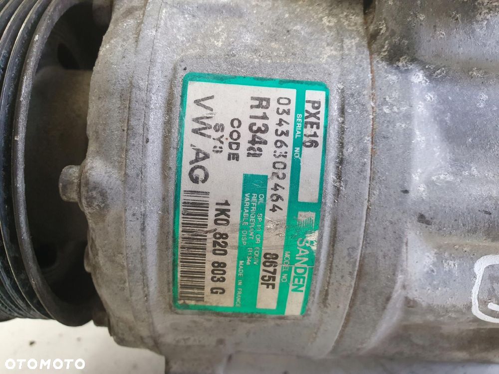 SPRĘŻARKA KLIMATYZACJI VW Golf V 2.0 TDI _ Pompa 1K0820803G - 16
