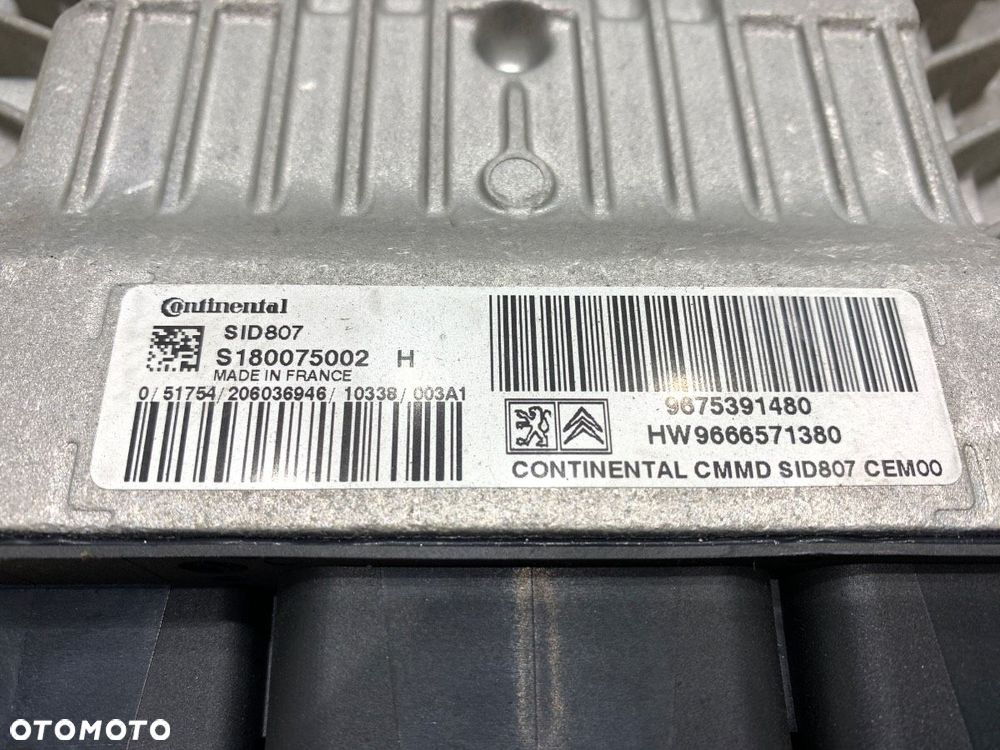 KOMPUTER SILNIKA  PEUGEOT 308 SW I (4E_, 4H_) 2007 - 2014 1.6 HDi 82 kW [112 KM] olej napędowy 2009 - 4