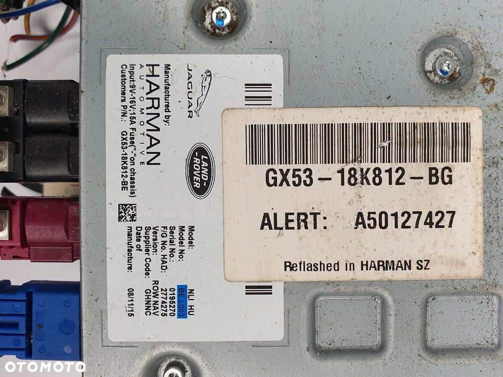 RADIO NAWIGACJA JAGUAR XE X760 GX53-18K812-BG - 5