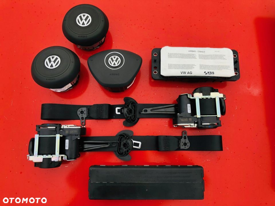 VW TOURAN 5T 5TA AIRBAG PODUSZKI PAS PASY oryginał - 1