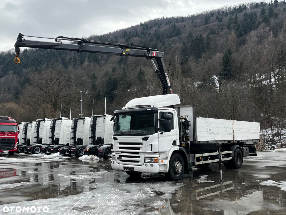 Scania P340 Opticruise 2009 // HDS Hiab 099B-2CL // Zabudowa Burtowa // Burty 1m // - 1