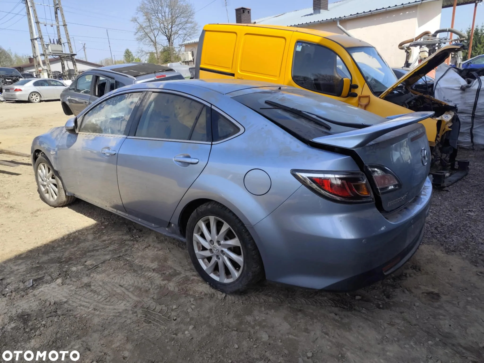 mazda 6 II GH maska zderzak lampa grill błotnik drzwi zbiornik paliwa szyba lusterko klamka klapa - 3