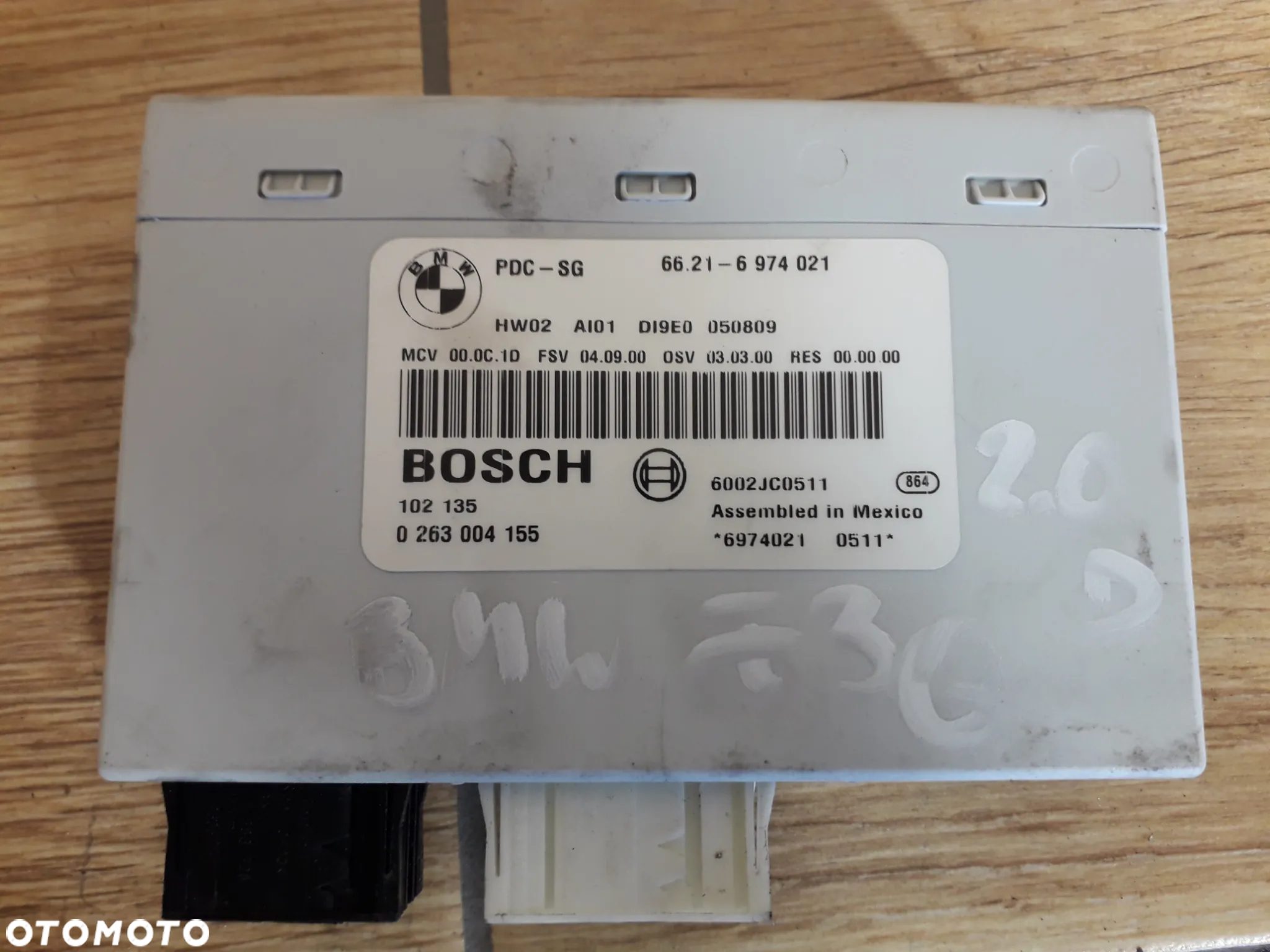 Sterownik Moduł BMW 6621 6974021 0263004155 Bosch - 4