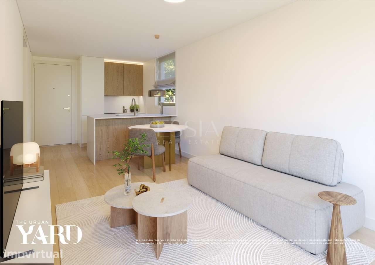 Apartamento T2 com Varanda no The Yard Urban nos Jardins da Arrábida - Grande imagem: 3/11