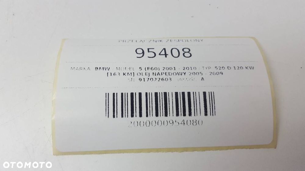 PRZEŁĄCZNIK ZESPOLONY BMW E61 917022603 EUROPA - 10