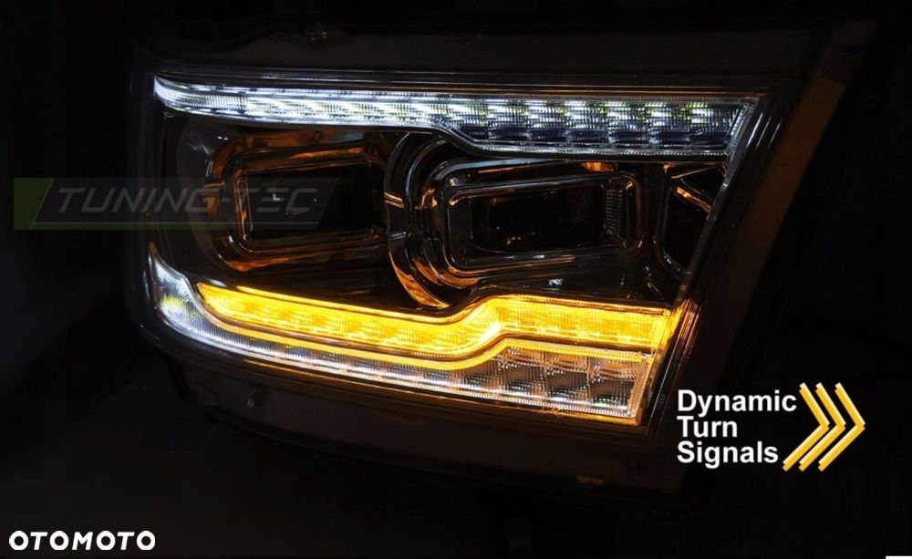 reflektory lampy kpl full led soczewki chrom clear dodge ram v 5 1500 19-24 - 5