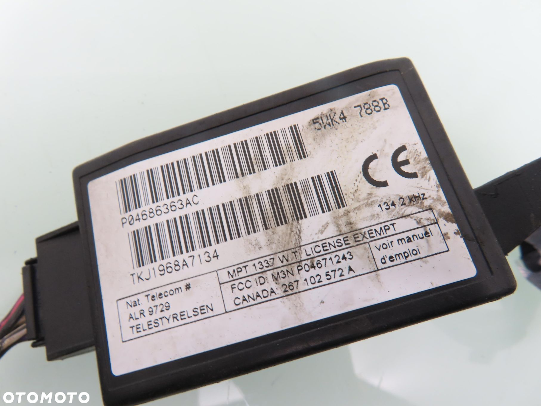 STACYJKA STEROWNIK CHRYSLER VOYAGER III 2.0 04745860 P04686363AC - 4