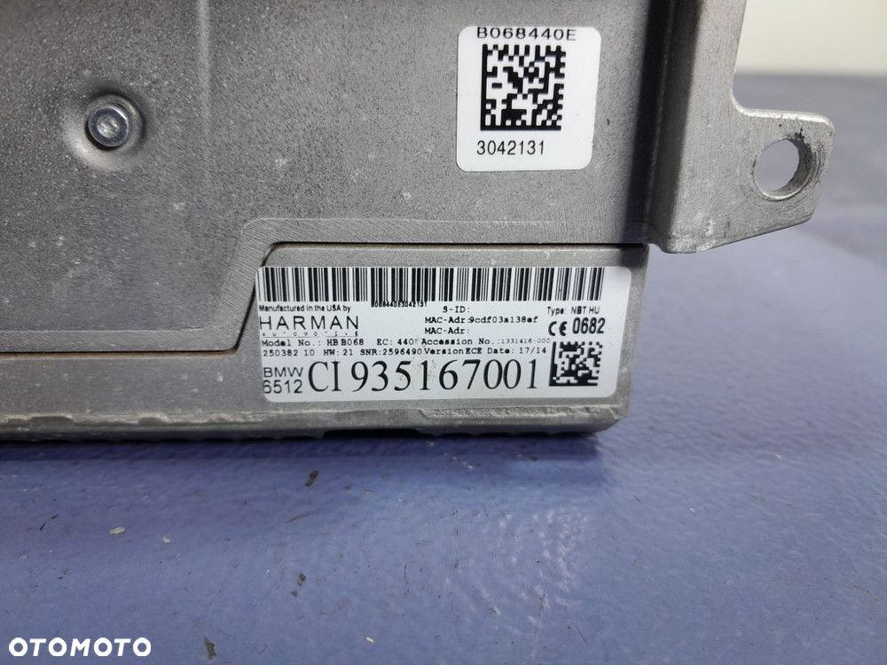 BMW X5 F15 RADIO CD NAWIGACJA BLUETOOTH 9351670 - 5