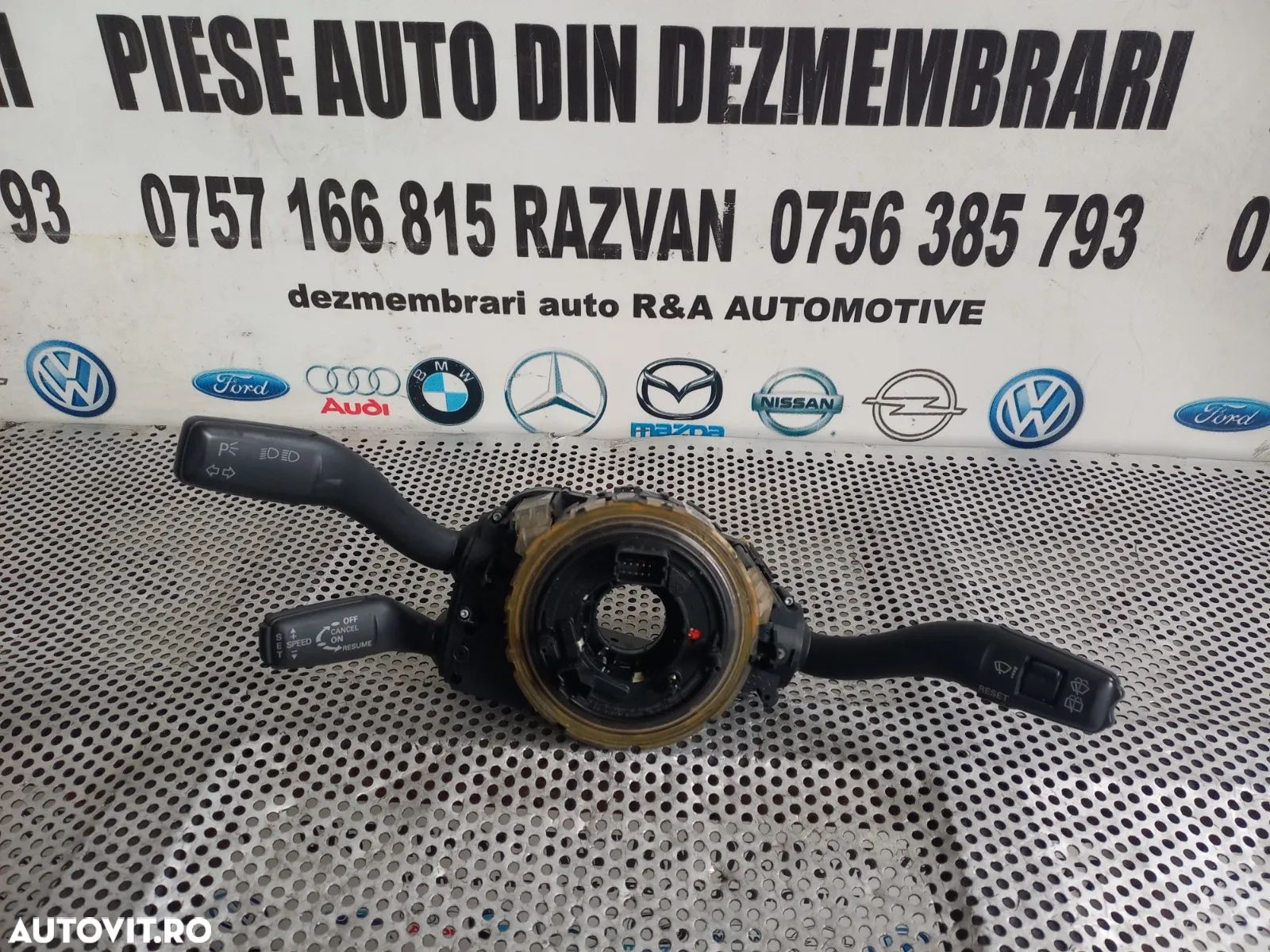 Ansamblu Banda Spira Spirala Volan Airbag Maneta Semnalizare Stergatoare Tempomat Audi Q7 4L Cod 4F - 1