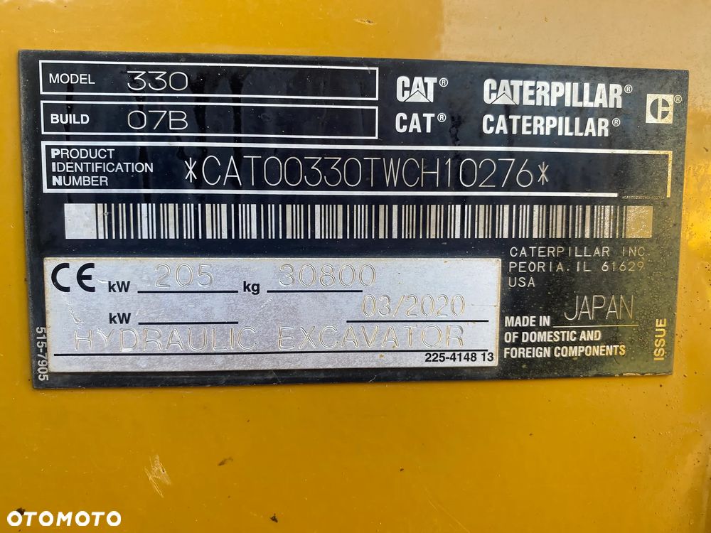 Caterpillar CAT 330 /07B, 2020 ROK, 6000 MTH, Z NIEMIEC, PIĘKNY STAN - 14