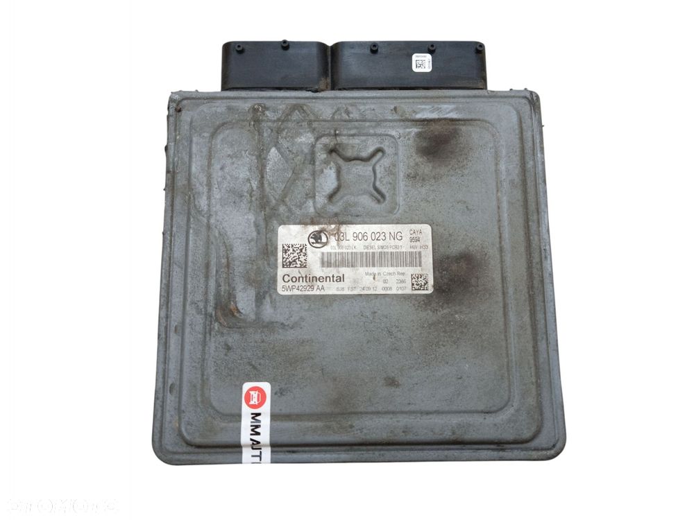 KOMPUTER STEROWNIK SILNIKA SKODA FABIA II LIFT (2010-2014) 1.6 TDI 75KM 03L906023NG - 4